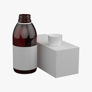 Medicine Bottle And Cardboard Box