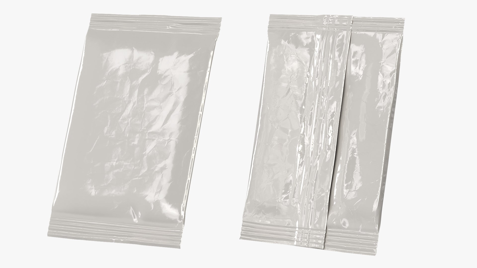 Foil Packaging Sachet 3D model preview