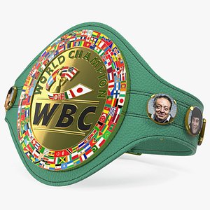 3D model wbc champion belt