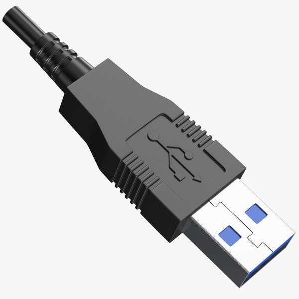 Detailed USB Cable 3D