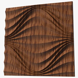 3D Wall Panel Circular Wave Wood