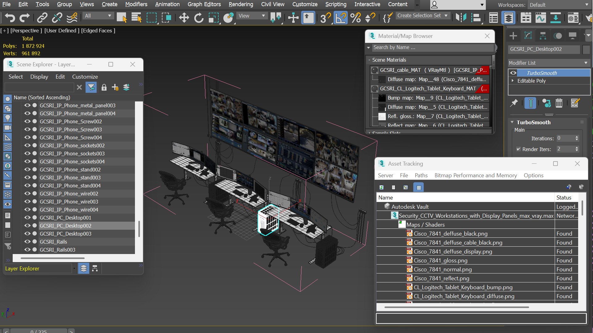 3D model Security CCTV Workstations with Display Panels https://p.turbosquid.com/ts-thumb/kN/I7Qrgc/GF/security_cctv_workstations_with_display_panels_024/jpg/1777896049/1920x1080/fit_q87/0594eb769760facd7ff24df1e4a42bcdc294fd64/security_cctv_workstations_with_display_panels_024.jpg