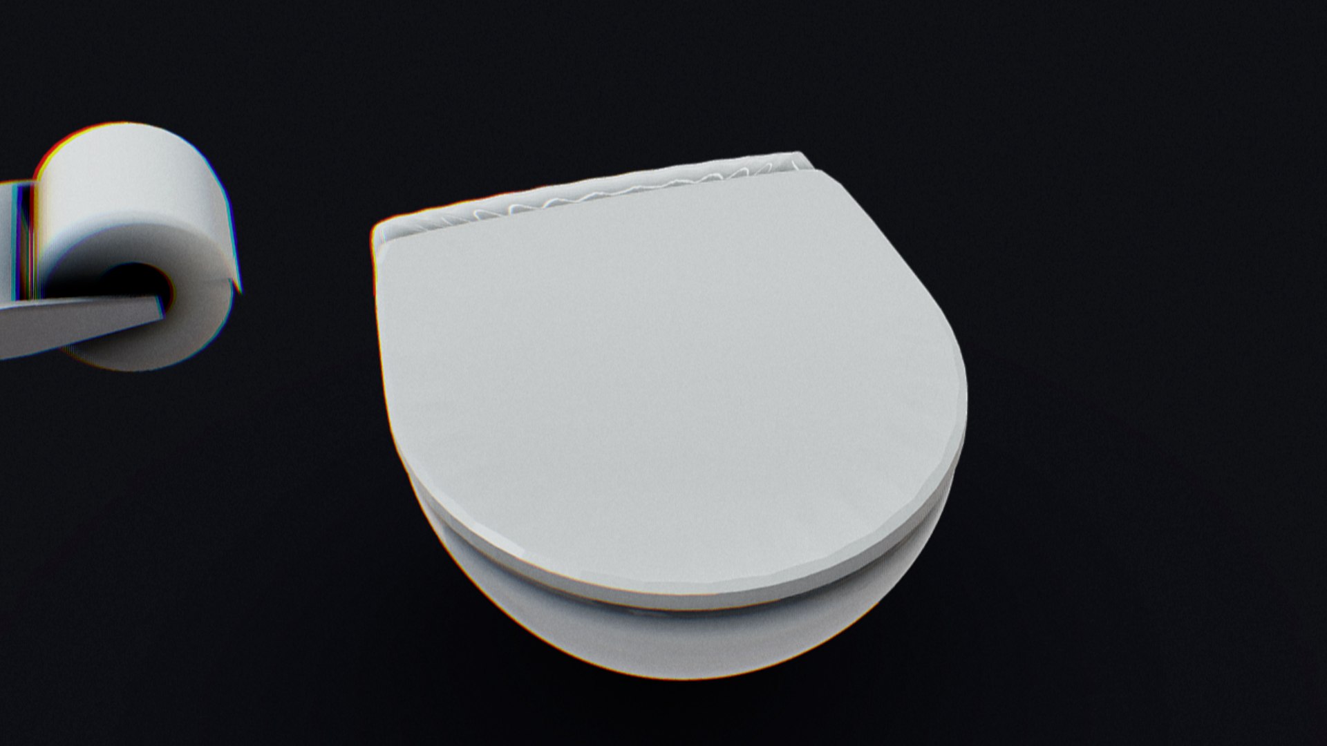 3D model Toilet with Toiletpaper TurboSquid 2104265