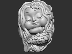 mermaid 3D model