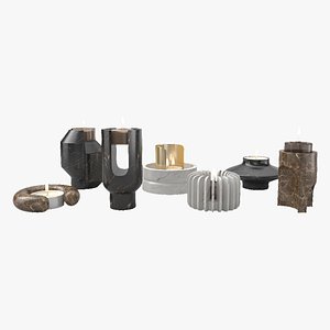 oOumm Candle Holders Decor Set