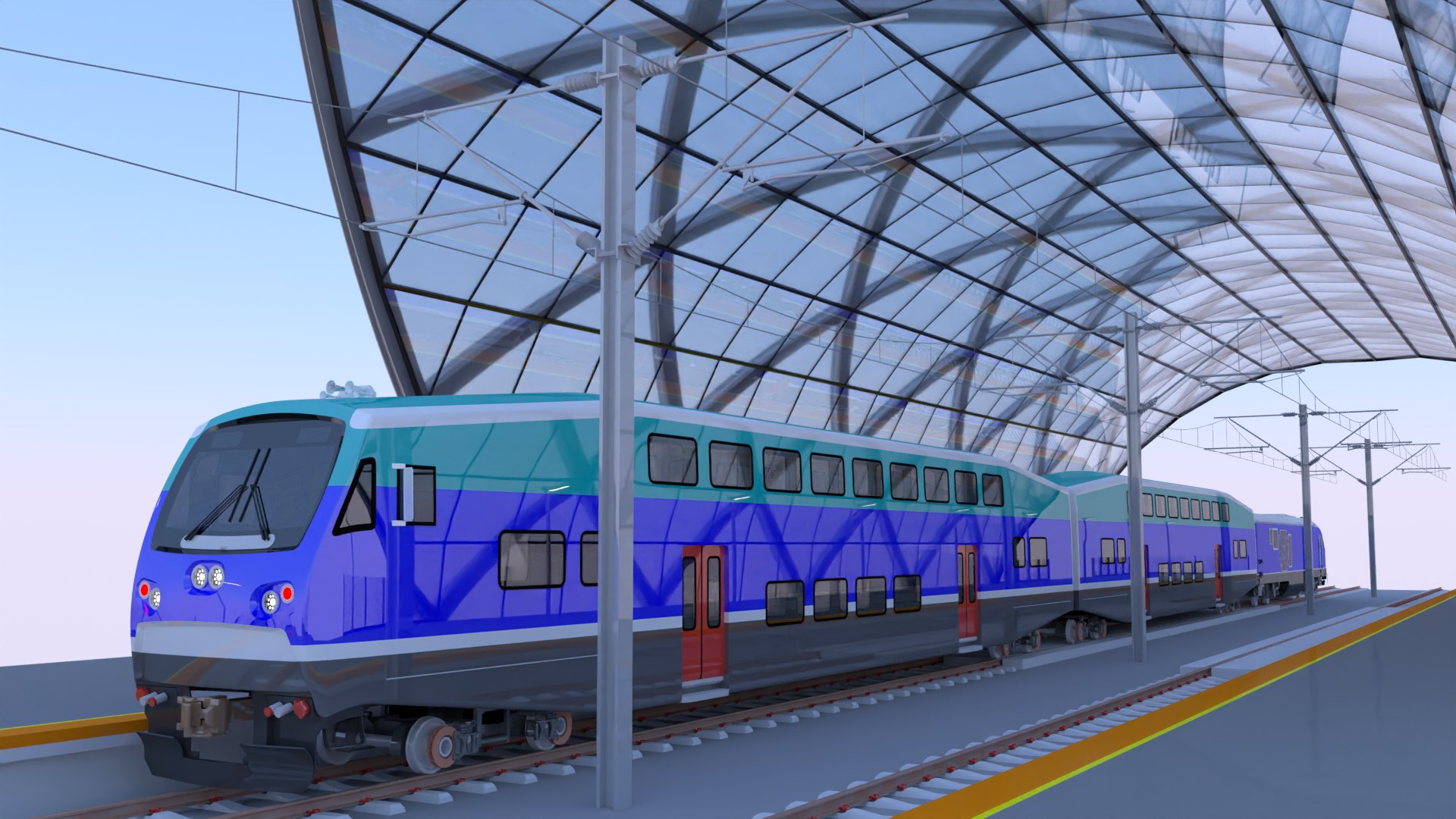BiLevel Train Stations Bundle III 3D Model - TurboSquid 2395808