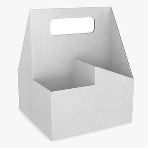 Pack Drink Carrier with Handle White