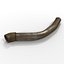 broken iron pipes 3d model