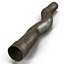 broken iron pipes 3d model