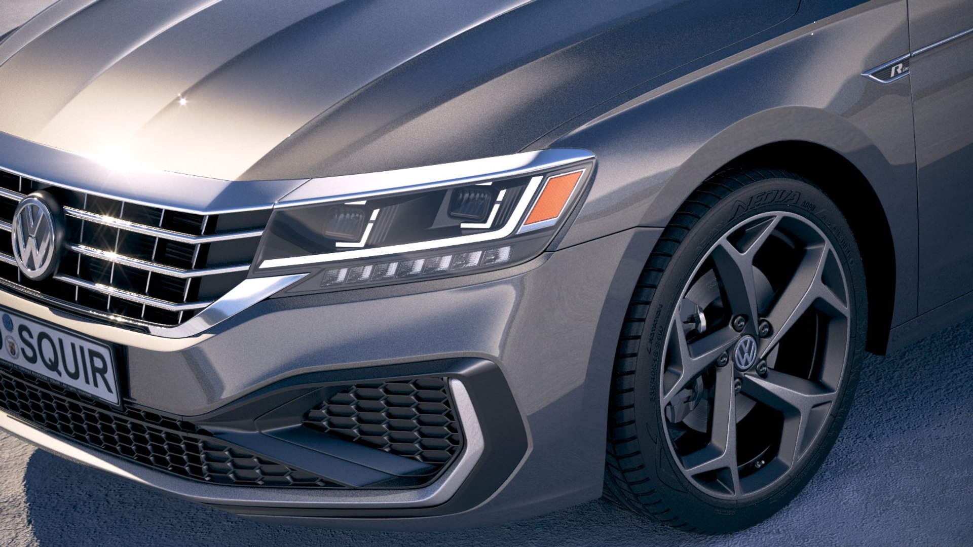 3D volkswagen passat r-line - TurboSquid 1379240