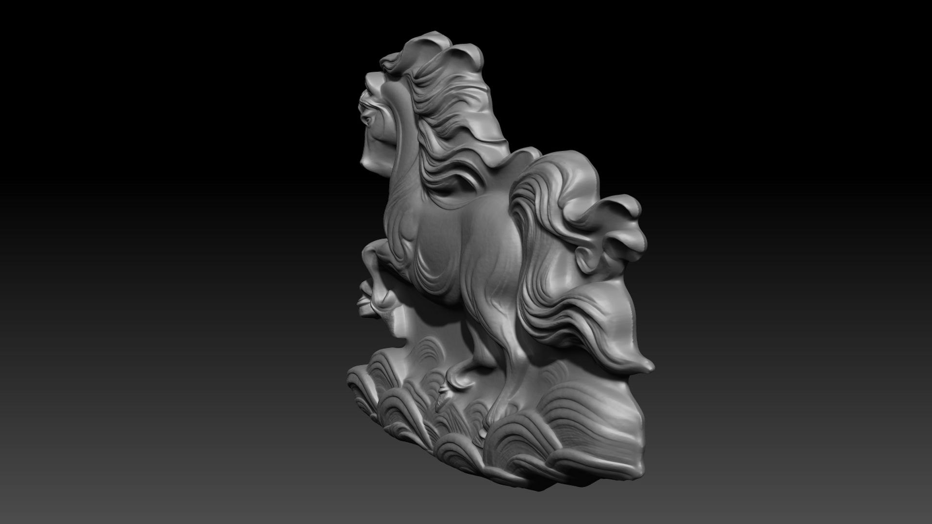Horse Bas Relief 240510 12 3D Print Model Model - TurboSquid 2293743