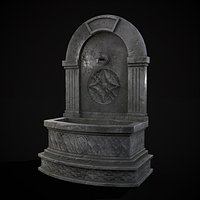 Gothic Wall Water Fountain
