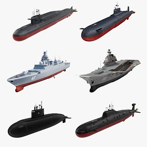 Russian Military Vessels Rigged Collection