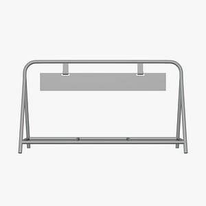 Street Sign Plank - Geometry Only No Textures No Materials 3D model