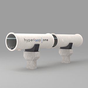 hyperloop tube 3D model