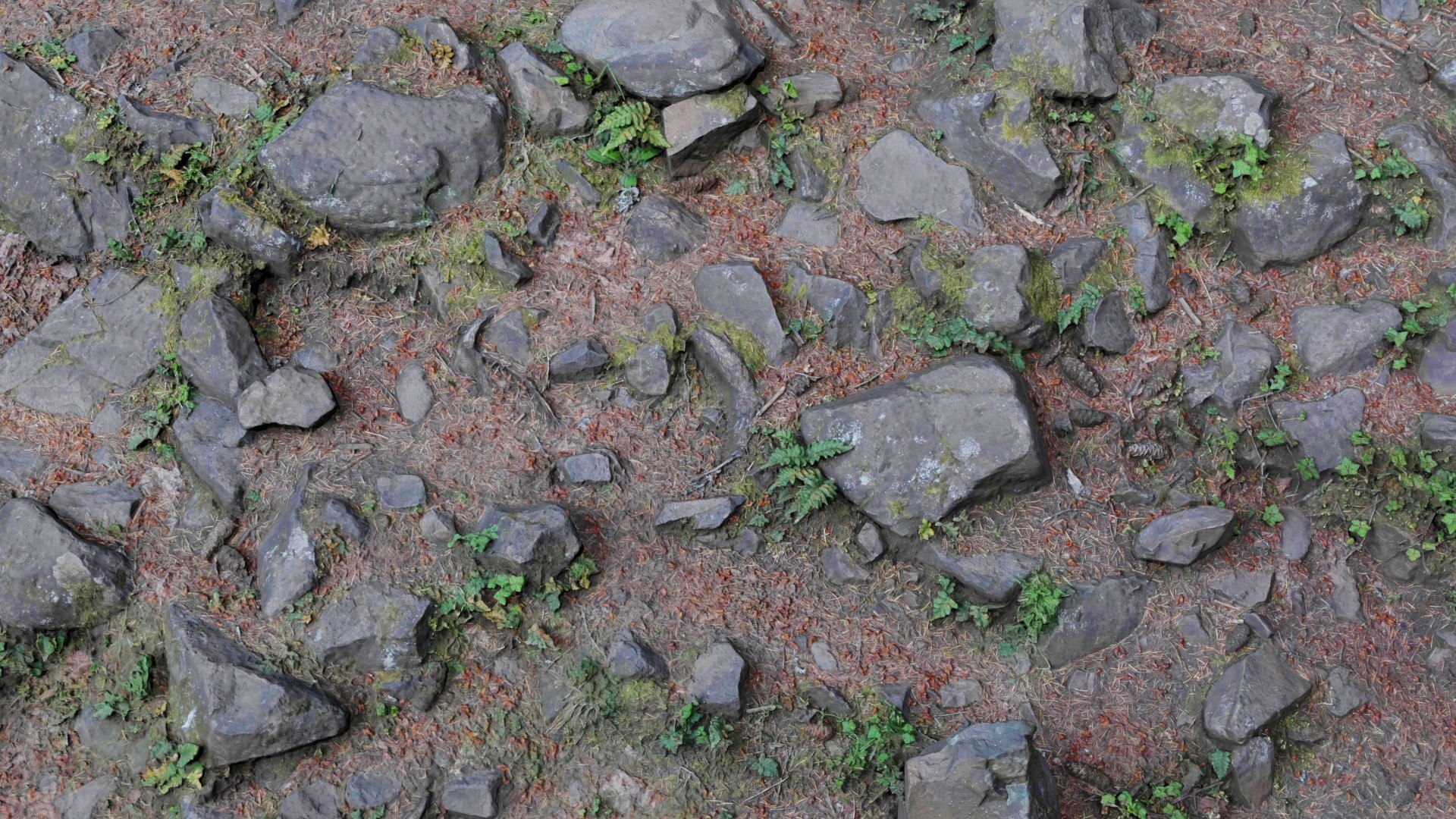 3D Ground Rocks Spirit Falls1 Model - TurboSquid 2232616