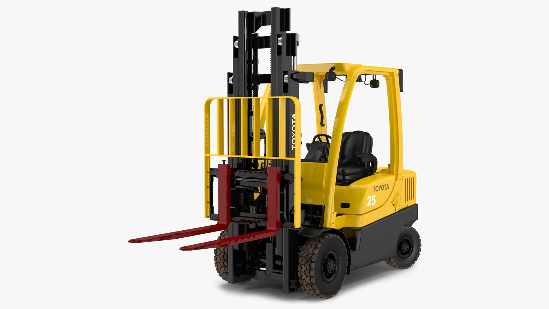 Forklifts Rigged Collection 3D model preview