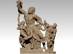  Laocoon and His Sons  low poly