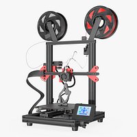 ABC Plastic 3D Printer with Figurine