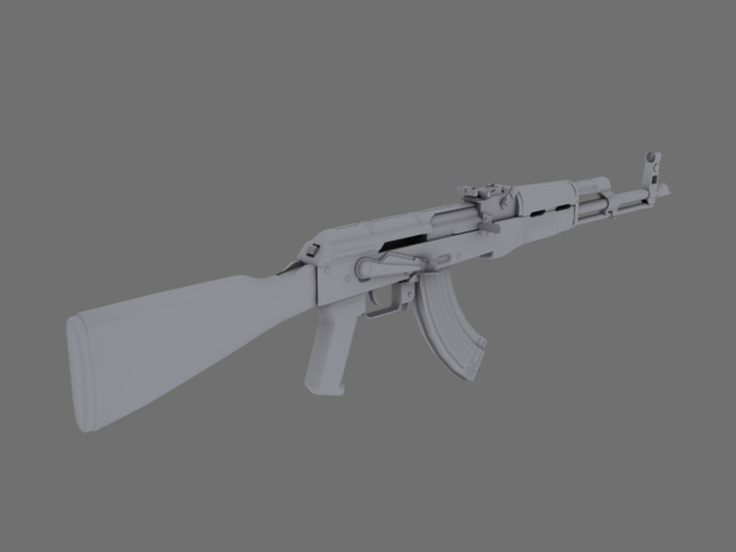 3d Akm Assault Rifle