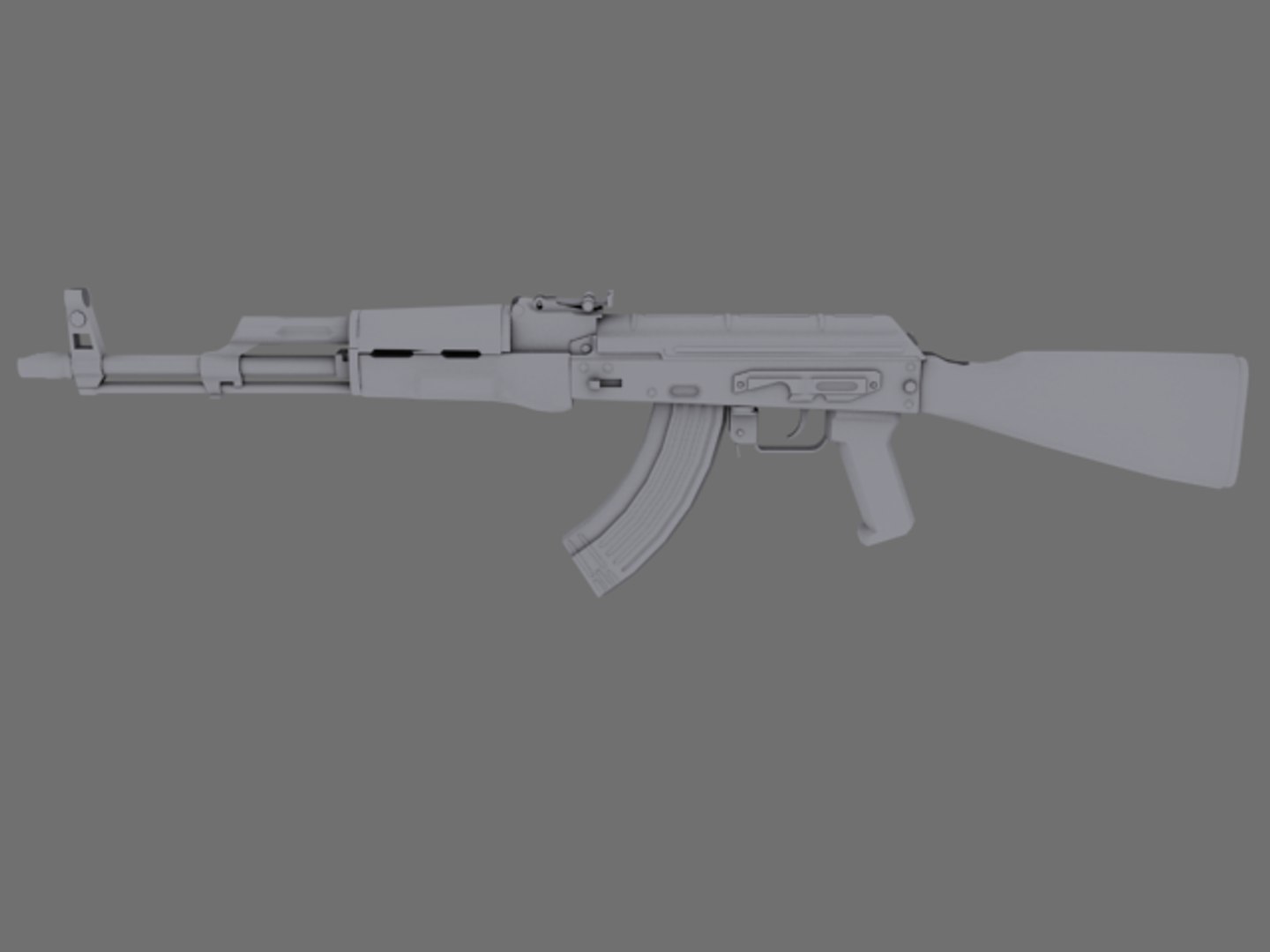 3d Akm Assault Rifle