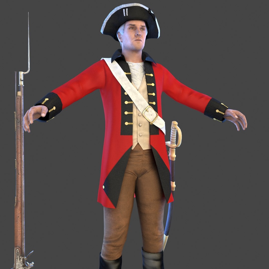 3D british redcoat https://p.turbosquid.com/ts-thumb/kO/0XDyMZ/MJzeLhhj/10005/jpg/1570446197/1920x1080/fit_q87/cb236131a83d7c265c086e85f89a1636bf49bb3f/10005.jpg