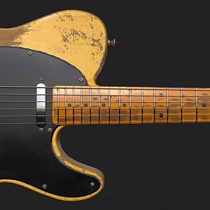 Fender Telecaster Relic Low-poly 3D model 3D