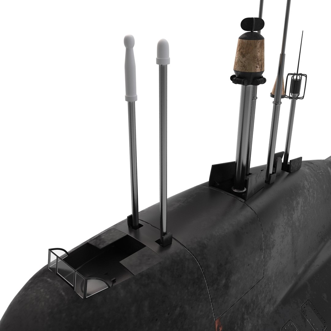 Akula Class Submarine 3d Model