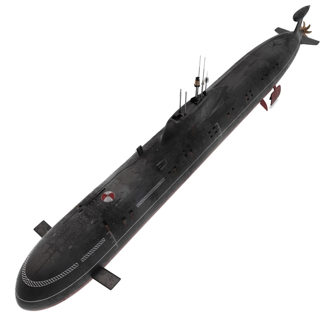 Akula Class Submarine 3d Model