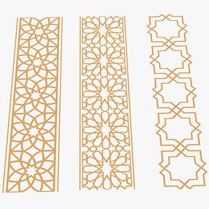 3D Oriental Ornament Pattern