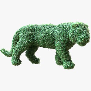 Tiger Topiary Garden Sculptures 3D model