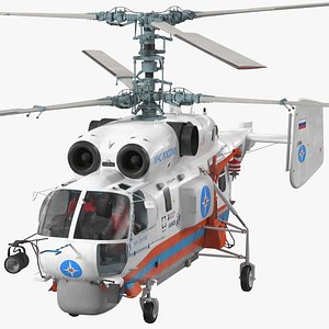 Kamov KA32 Russia EMERCOM Helicopter Rigged