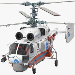 Kamov KA32 Russia EMERCOM Helicopter Rigged