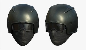 3D model helmet mask
