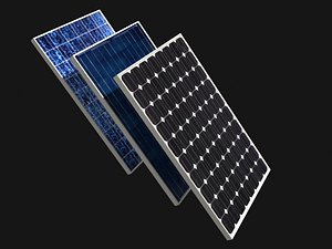 3D model solar panel