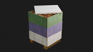 Langstroth Beehive 3D model
