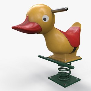 PBR Outdoor Spring Swing Playground Toy A 3D