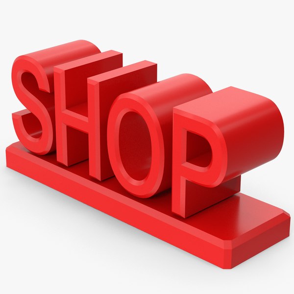 Shop Sign 3D model