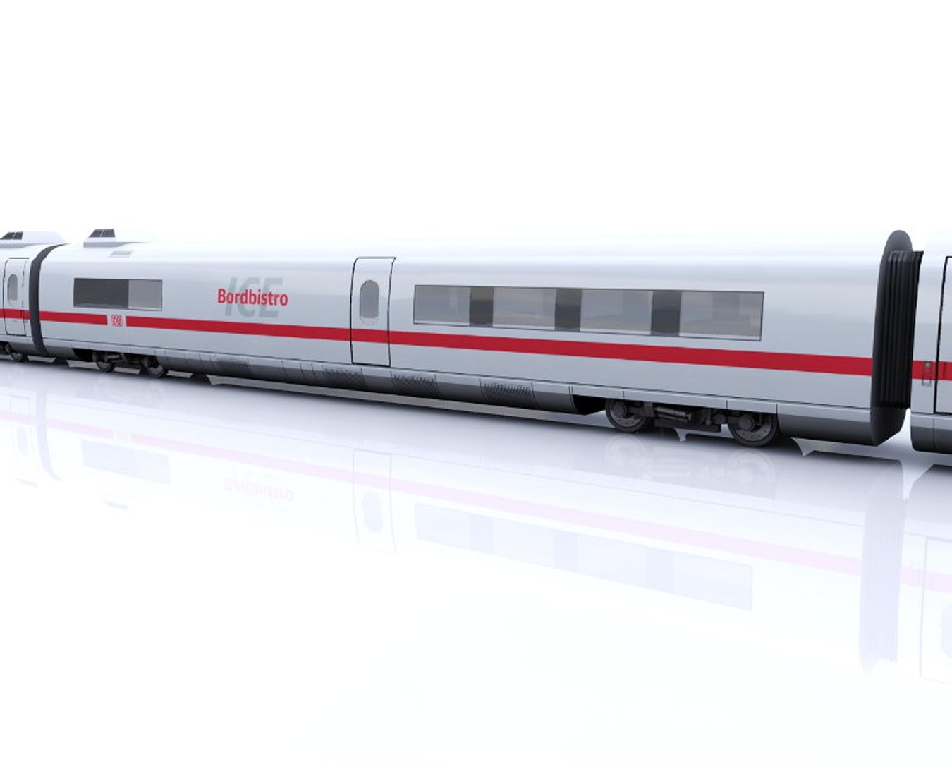 3d model of train ice 3