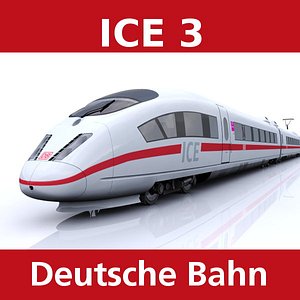 3d model of train ice 3