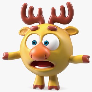 BalloonToons Dokko Character Scared Pose