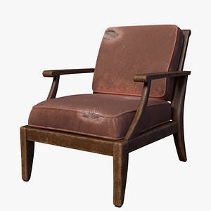 3D Worn wooden chairs