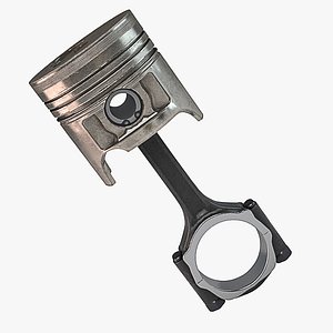 3D Piston with conrod model