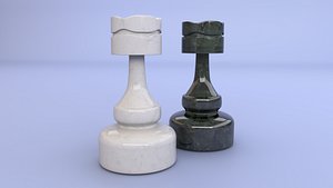Chess Piece - Rook 3D model