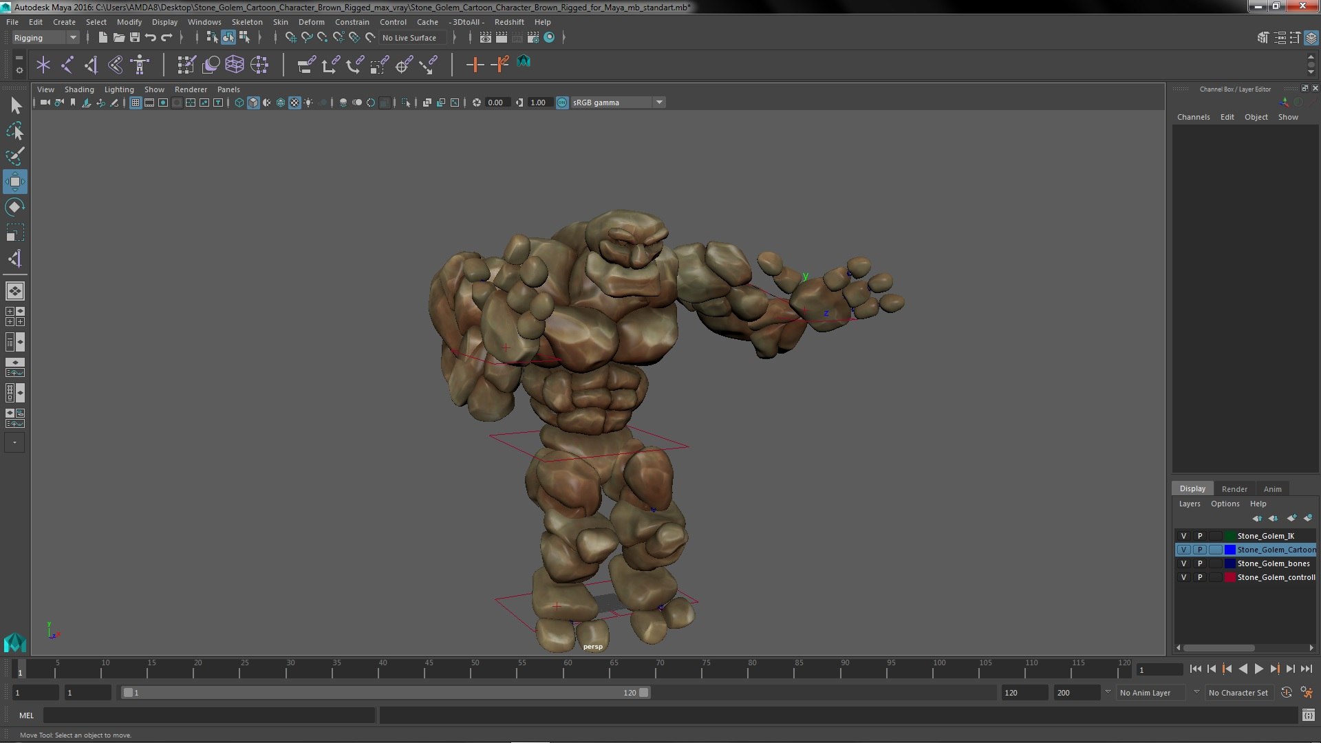 Stone Golem Cartoon Character Brown Rigged for Maya 3D model https://p.turbosquid.com/ts-thumb/kO/uCLVpA/HK/stonegolemcartooncharacterbrownriggedformaya3dsmodel038/jpg/1665414128/1920x1080/fit_q87/9a17b93c6563650204794671323db15689870fdf/stonegolemcartooncharacterbrownriggedformaya3dsmodel038.jpg