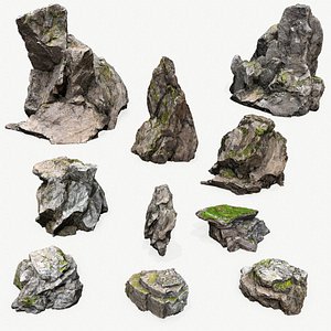 3D cliff rocks