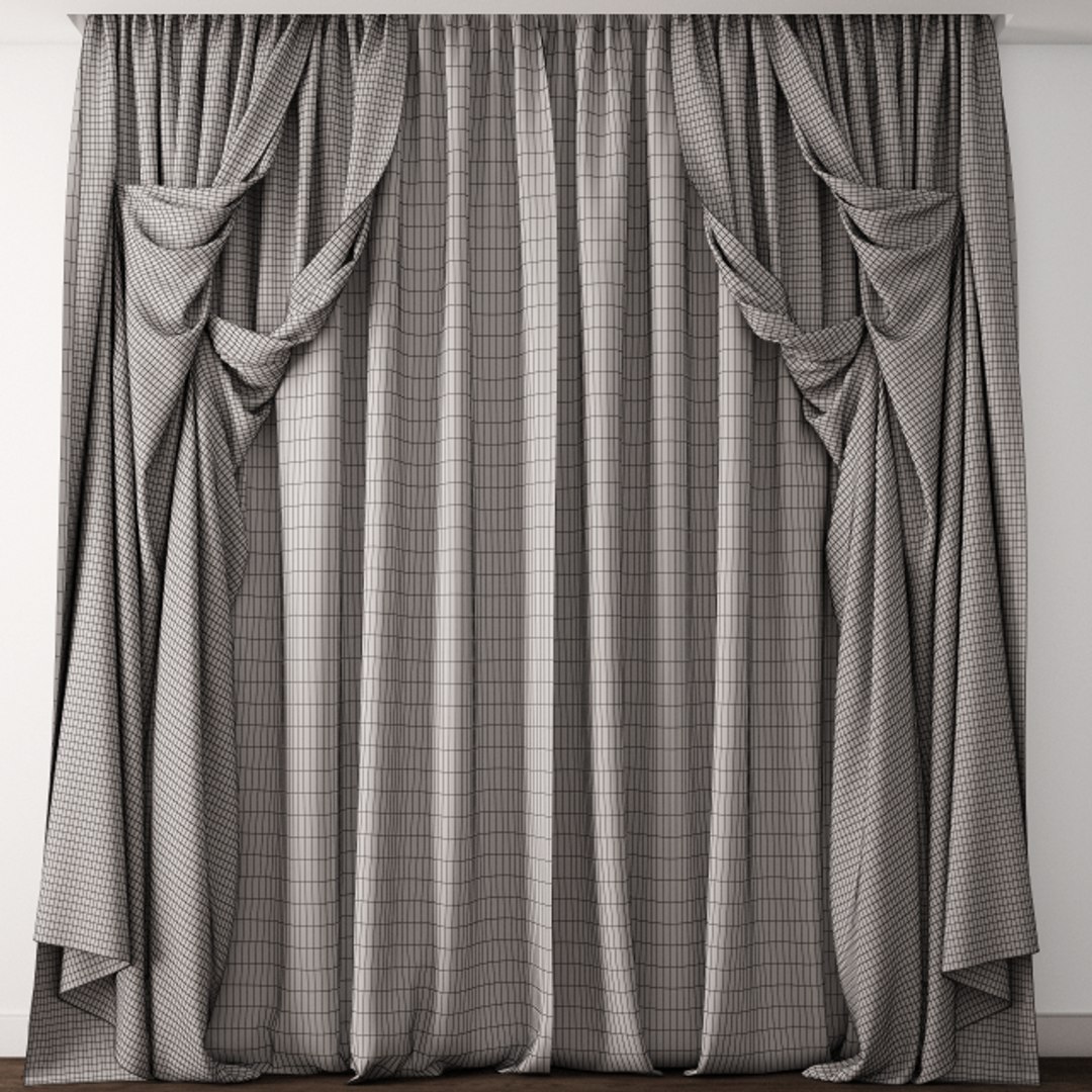 Curtain model - TurboSquid 1152555