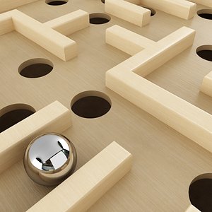 labyrinth wood model