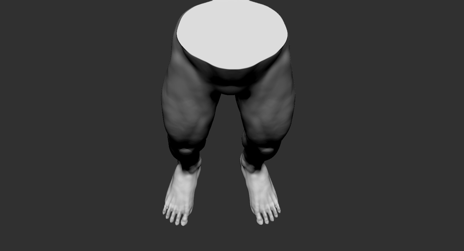 Human Muscular Lower Body Model - TurboSquid 1440070