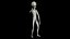 Super-Realistic grey Alien 3D Animation - Swagger Walk